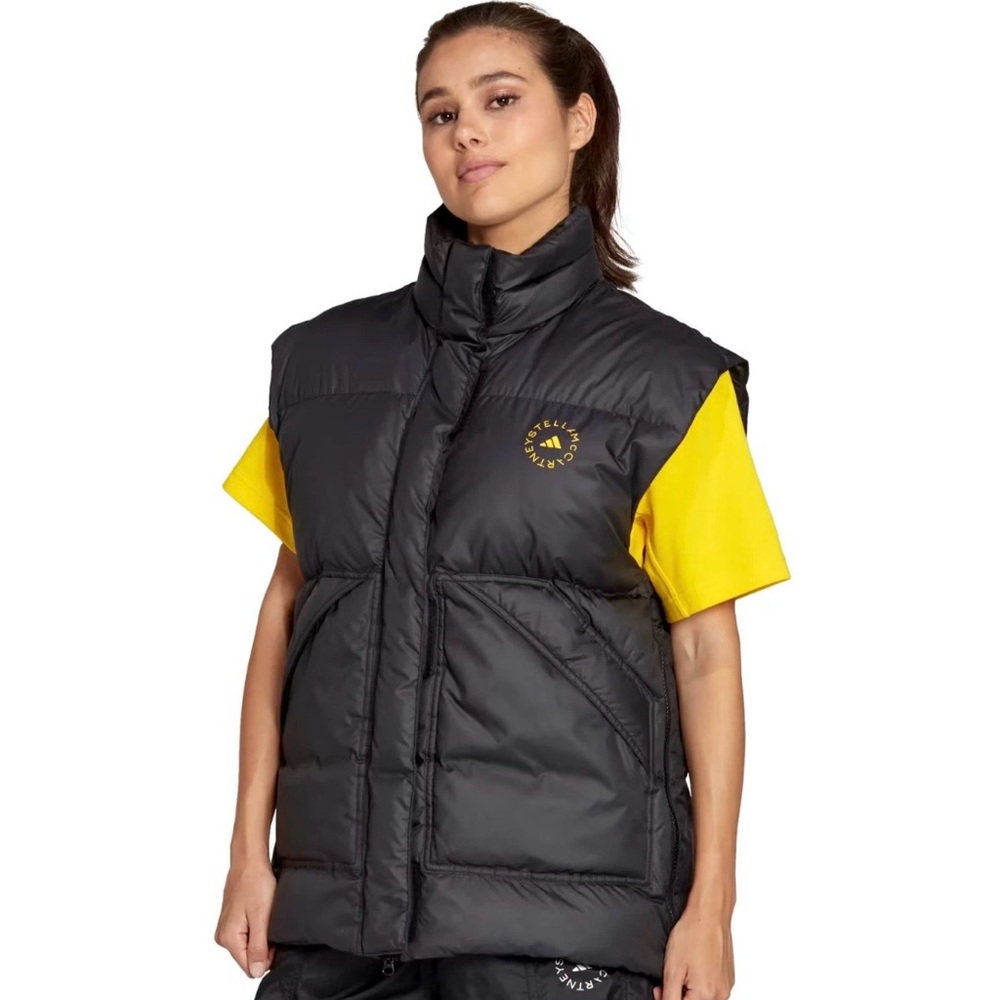 Adidas by Stella McCartney Black Puffer Vest - Picture 5 of 17